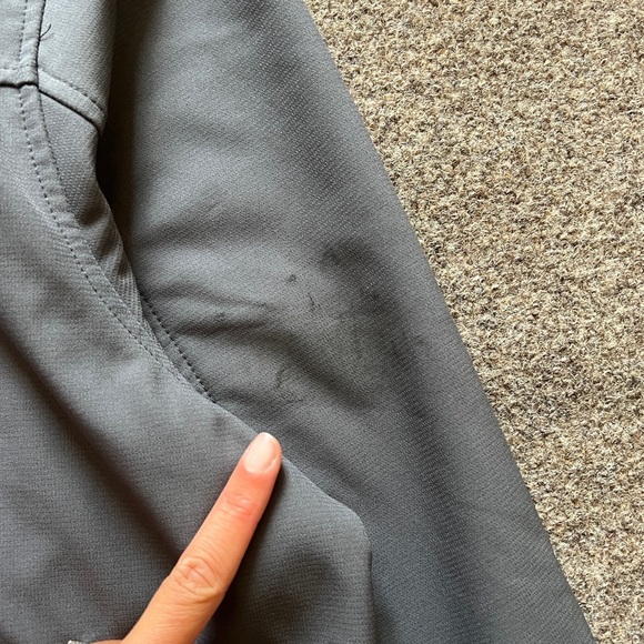 Swiss Tech Grey Softshell Jacket Men XL Water Resistant Fleece Lined Windbreaker - Picture 10 of 16